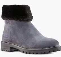 Cougar Kendal Faux Fur Waterproof  Leather Snow Bootie‎ Grey Black Size 8 NWT