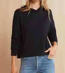 LNA X Aritzia Raven Black Waffle Hoodie