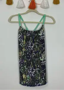 Lululemon  Dancing Warrior Tank Floral Sport Pistachio Size 6