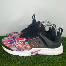 Nike Air Presto Print Sneakers Shoes Black/Multi Vector Youth 7Y/ Women’s 8.5