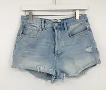 Free People Boho Shorts Size 27 Distressed Button Fly Summer Festival