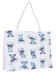 Disney XL Stitch Cotton Canvas Tote Bag NWT Limited Edition Reusable Bag CUTE