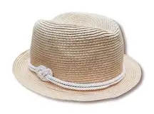 Old Navy Fedora Hat Rope Cord Hatband Size S/M 56 inches Summer Beach Hat
