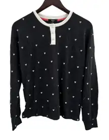 Aqua Slate Pajama Set All Over Hearts New Size‎ XL