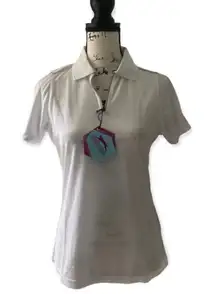 Slazenger Women’s White Performance Polo Shirt | Size S | NWT Lightweight Golf T