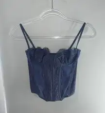 Blue Corset Top