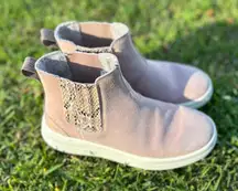 Hey Dudes Vic Suede Rose Ankle Snake‎ boots unisex platform women’s size 5