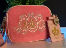 Juicy Couture Lovers Club Camera Bag Pink Lemonade Terry Crossbody NWT Limited
