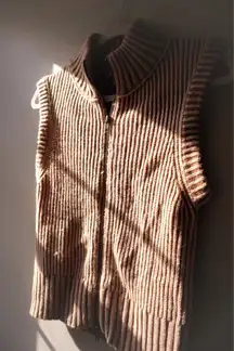 Lizard Thicket ribbed 2 zipper tank top vest