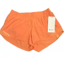 Lululemon Hotty Hot Low Rise Short 2.5” Lined Size 10 Coral Kiss CRLK New w/tag