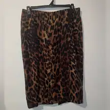 Lane Bryant Animal Print Pencil Skirt Size 14