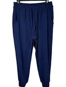 Soho Apparel Elastic Waist Loose Fit Jogger Pants Navy Blue Size Small