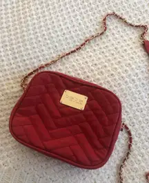 Red Leather Crossbody Purse