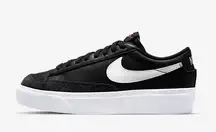 Black  Blazers Leather Platform