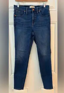 Madewell Jeans Women's Denim 29 10" High Rise Skinny Medium to Dark Wash