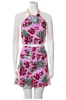 Rachel Zoe sequin floral set 