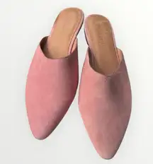 The Remi Mule in Pink Suede