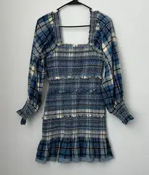 LoveShackFancy Stanley Smocked Plaid Dress New