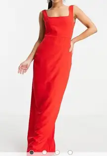 ASOS vesper red dress