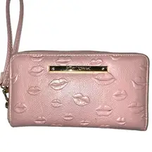 Betsey Johnson cute pink wristlet!