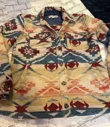 Women’s Idyllwind Miranda Lambert Aztec Southwestern Wool Blend Coat Size XS