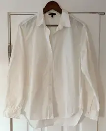 Quince Crisp White Dress Shirt Size Large EUC