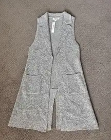 Monteau Women’s Beige Long Vest