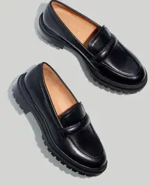 The Bradley Lugsole Leather Loafers Black