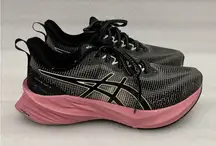 Women's Asics Novablast 3 LE running shoes in the Black/Pink Rave size 9
