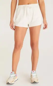 Z Supply Cream Cotton Domingo Shorts