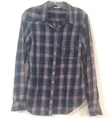 Columbia Plaid Long Sleeve Button Down Shirt Size Medium