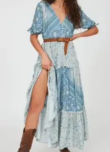 Arnhem liberty duster dress in indigo.