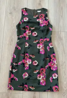 FOSSIL Floral Sleeveless Dress - Pink and Green 🌸💚🌺