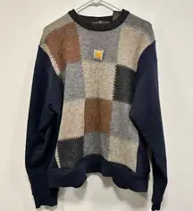 Carhartt custom made vintage Reworked sweater in a size large!
