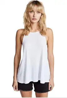 FP ribbed Long Beach tank top in white