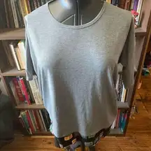 LuLaRoe  cassette tape hem gray S Irma tunic