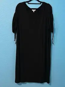 #20 Terra&Sky Basic black stretchy tunic dress size 2X