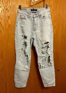 Womens Aeropostale Ripped Mom Jean