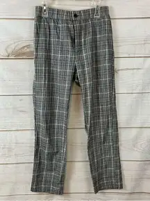 NWOT Sky & Sparrow Women’s Black & White Plaid Dress Pants Elastic Waist Small