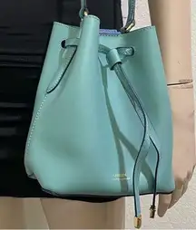 RLL LAUREN Ralph Lauren Mini Debby II Drawstring Bag in Seafoam Color