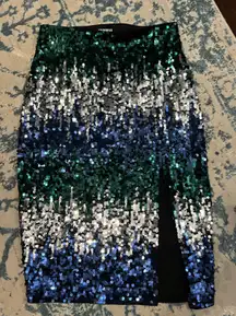 NWOT  Size XS Multi Colored Sequin Skirt