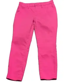 Talbots Hot Pink Flawless Slim Ankle Jeans Size 6