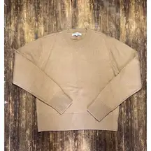 Frame Small Cashmere Clean Crew Blush Sweatshirt