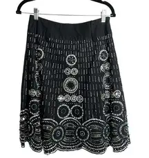 Basil & Maude - Beaded A-Line Skirt - Sz. 2