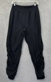 Zella High Rise Ruched Jogger Pants Black Athletic Athleisure Women Small x‎ 27