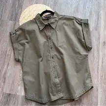 Banana republic button down utility shirt boxy fit