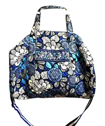 Vera Bradley Large Blue Bayou Shoulder Duffle Bag Carryall Quillted