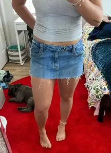 Mini Jean Skirt 