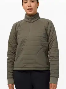 *NWT, Lululemon, Women, Dynamic Movement Half Zip Jacket, Army Green, Sz 8