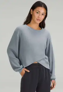 Sold Lululemon Reversible Crossover Sweater gray blue